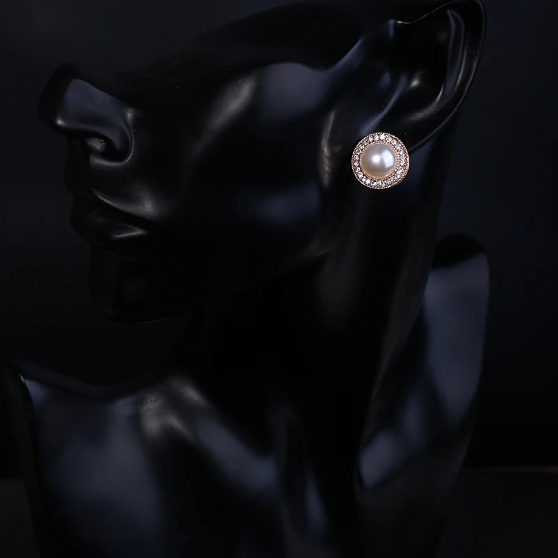 NSULEMON Ретро стиль модные жемчужные серьги ювелирное изделие золотой цвет