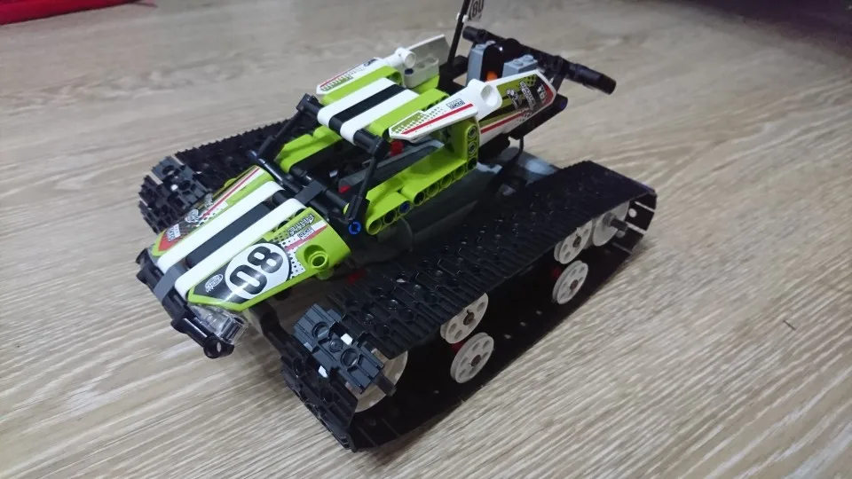 Technic серия RC трек пульт дистанционного управления гоночный автомобиль набор