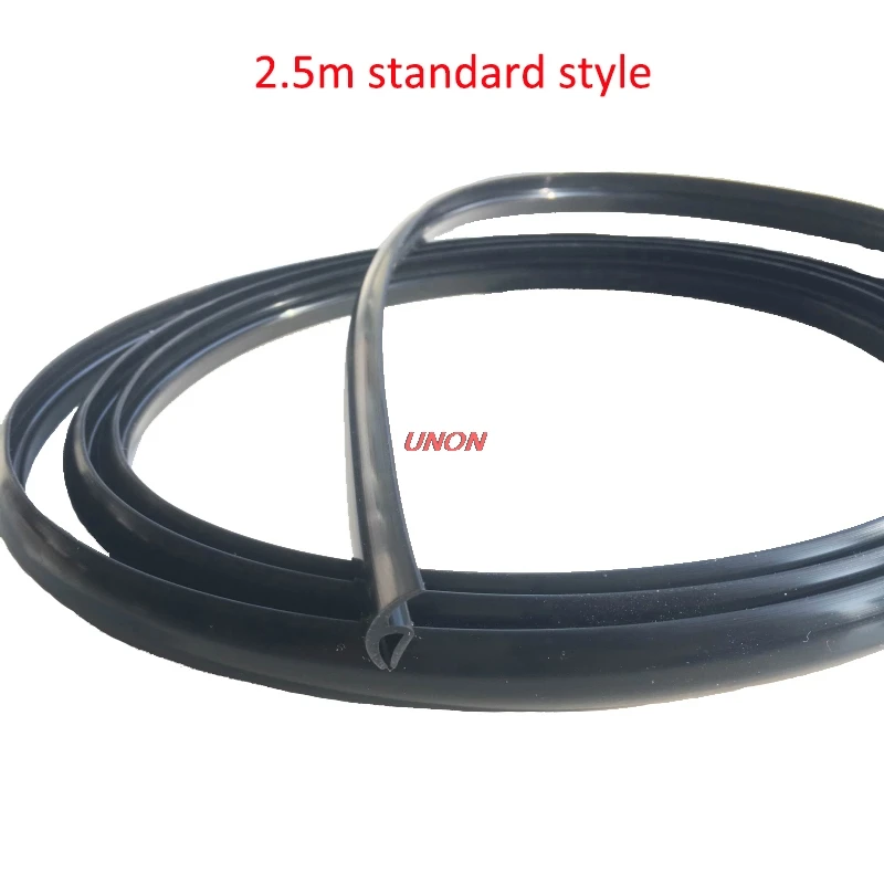 Car Rubber Strip Car Accessories Weather Car Rubber Sealing Strips Car Styling For Front Window Glass - Цвет: 2.5m Black 1pc
