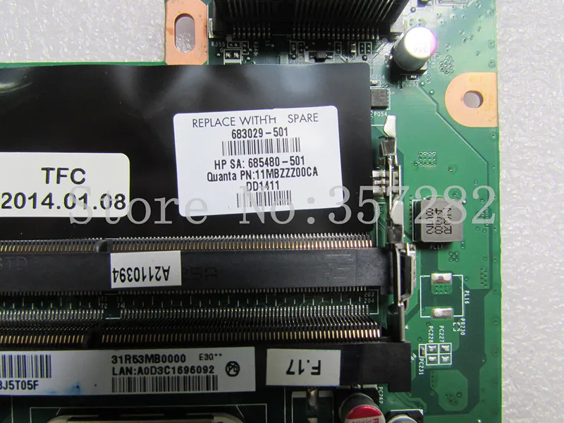 Материнская плата для ноутбука HP Pavilion G4 2000 G6 G7 683029 501 001 материнская DA0R53MB6E0 DA0R53MB6E1|hp