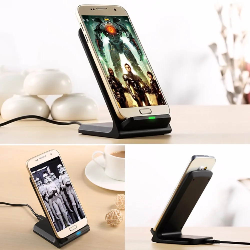 Беспроводное зарядное устройство UEESFIT Qi для iPhone X XS 8 Samsung Note S9 S8 Plus Xiaomi mix 2s быстрая