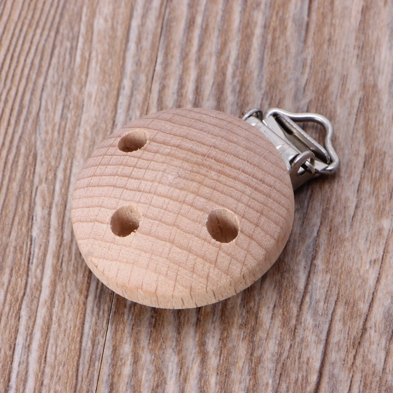 35 мм пустышка зажим Бук деревянная ниппель для клипа держатель DIY соски зажимы