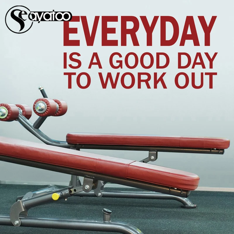 Виниловая наклейка на стену для занятий спортом спортзалом и офисом|motivational