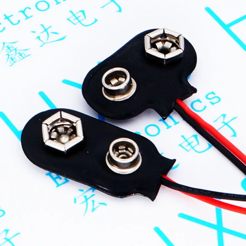 9 v батарея Кнопка после длина свинца 15 см латунная пряжка|buckle|buckle brassbuckle button |