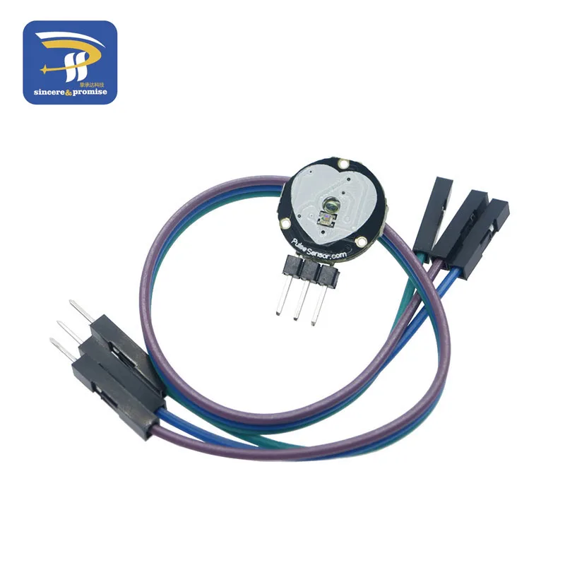 Module Pulsesensor импульсный датчик сердечного ритма для Arduino с открытым исходным кодом аппаратная разработка импульсный модуль датчика с фитингом diy kit - Цвет: Module