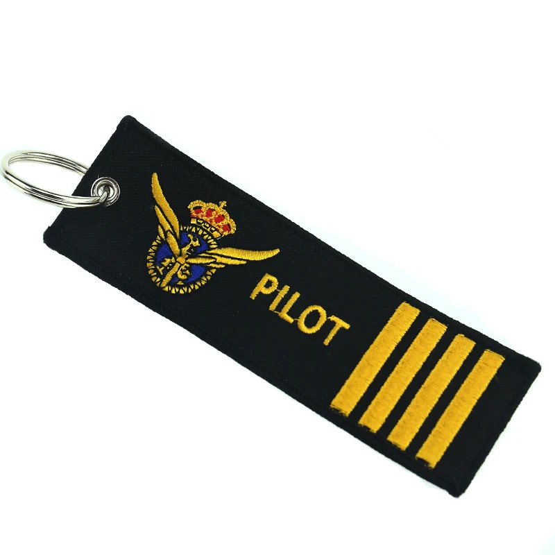 3 PCS/LOT Pilot Key Chain for Motorcycle Chains Aviation Gifts Fashionable Remove Before Flight KeychainEmbroidery Fob | Украшения и