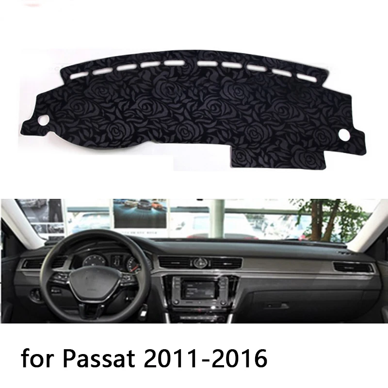 Нескользящая накладка на приборную панель автомобиля с рисунком розы для