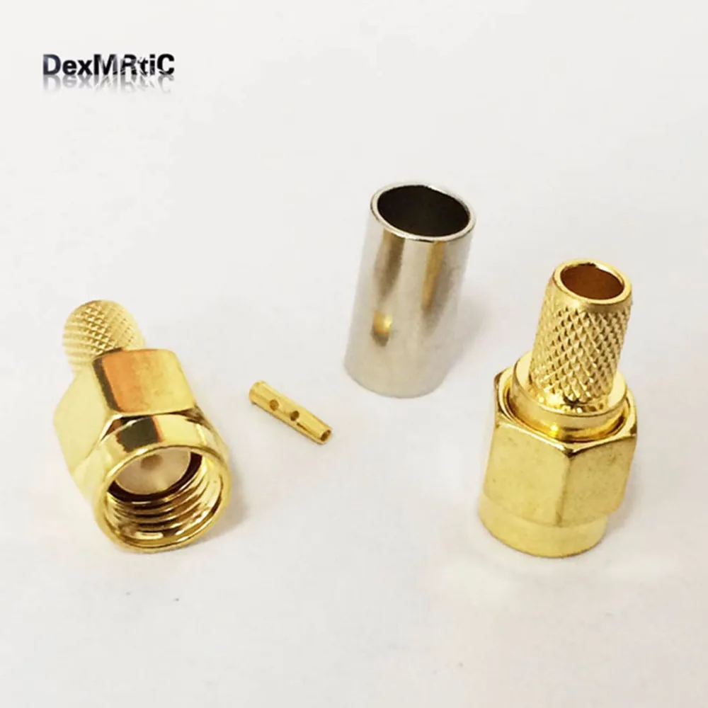 10 шт. НОВЫЙ RP SMA разъем для LMR195 RG58 кабель оптовая продажа провода|connectors for cables|connector