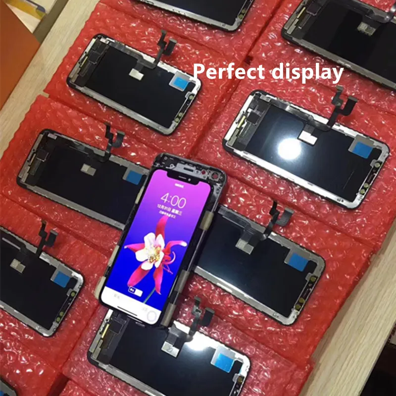 Запасные части Дисплей для iPhone XS X Max LCD дигитайзер сенсорный объектив экран в