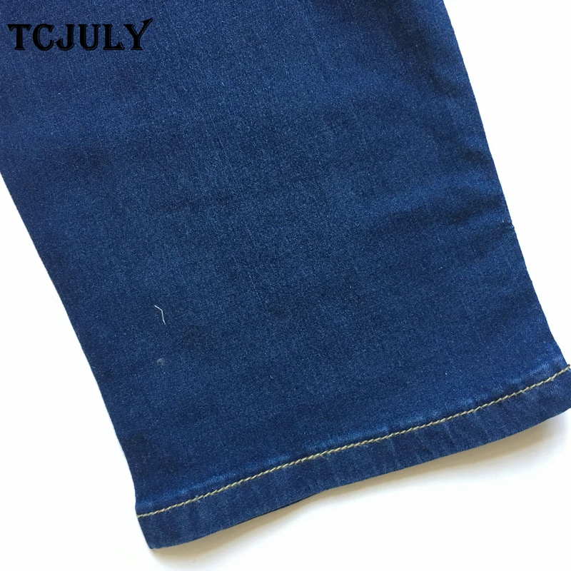 TCJULY, хлопковые джинсы размера плюс, 2XL, 3XL, 4XL, 5XL, 6XL, 7XL, джинсы для мам, пуш-ап, женские джинсы, Большой размер s, эластичные отбеленные повседневные джинсовые штаны