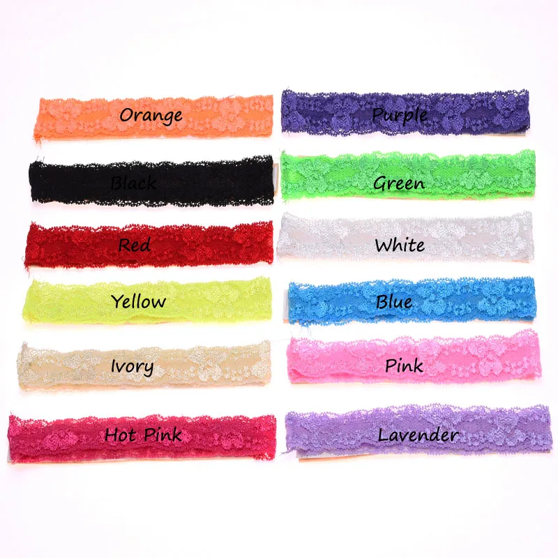 12 шт. модные аксессуары для волос повязки лента винтажные на голову эластичная