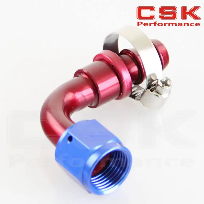 8 90 градусов толчок на масле топливной линии шланга конец фитинга|an 8|an fittingsfitting an |