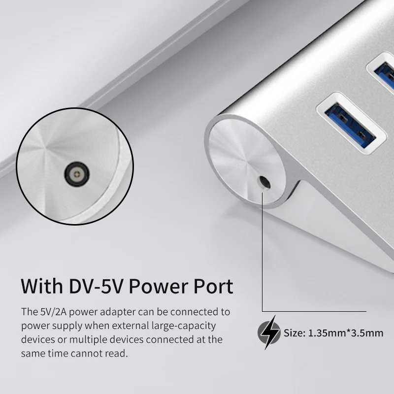 USB C концентратор 4 порта 7 портов Тип разветвитель алюминиевый корпус 3 0 для Macbook Pro