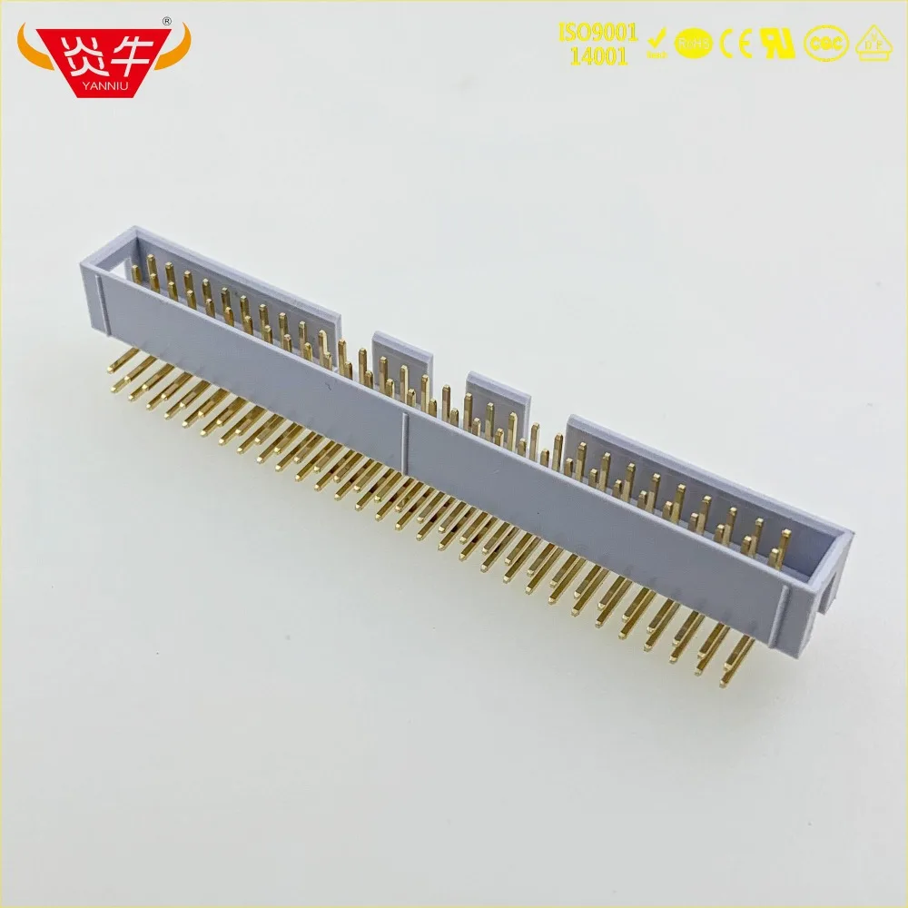 DC3 60P серый белый 60PIN IDC гнездо коробка 2 54 мм шаг заголовок правый угол соединитель