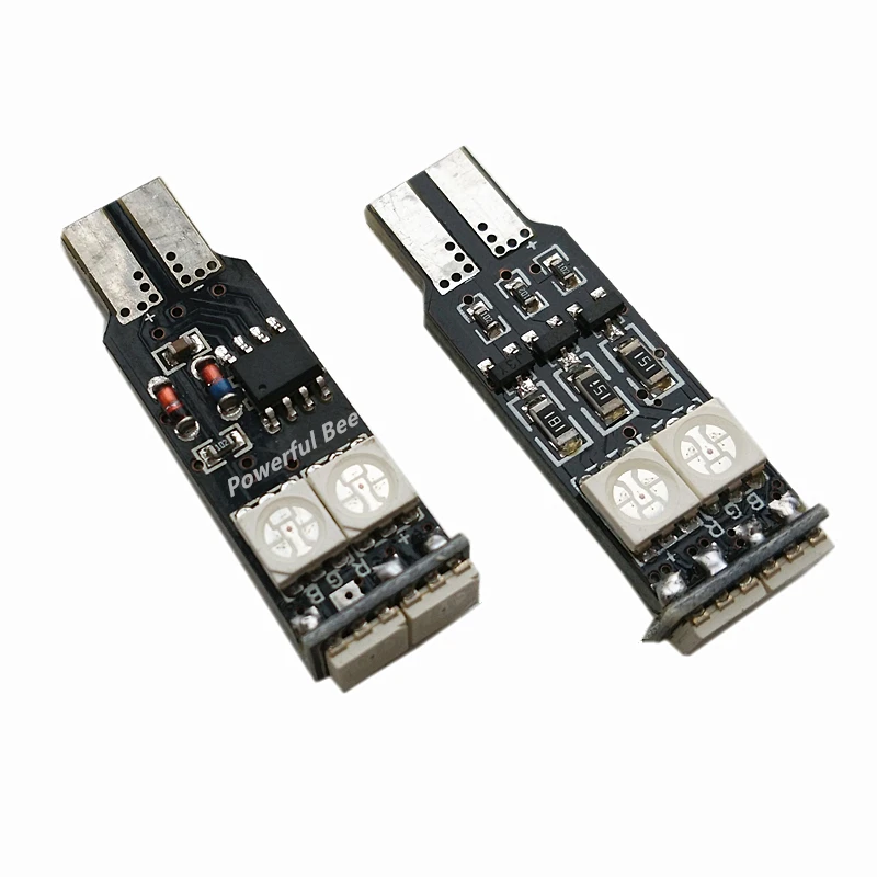 Светодиодная лампа T10/W5W 6SMD 1 5 Вт 7 цветов 2 шт.|car light|light modelight led |