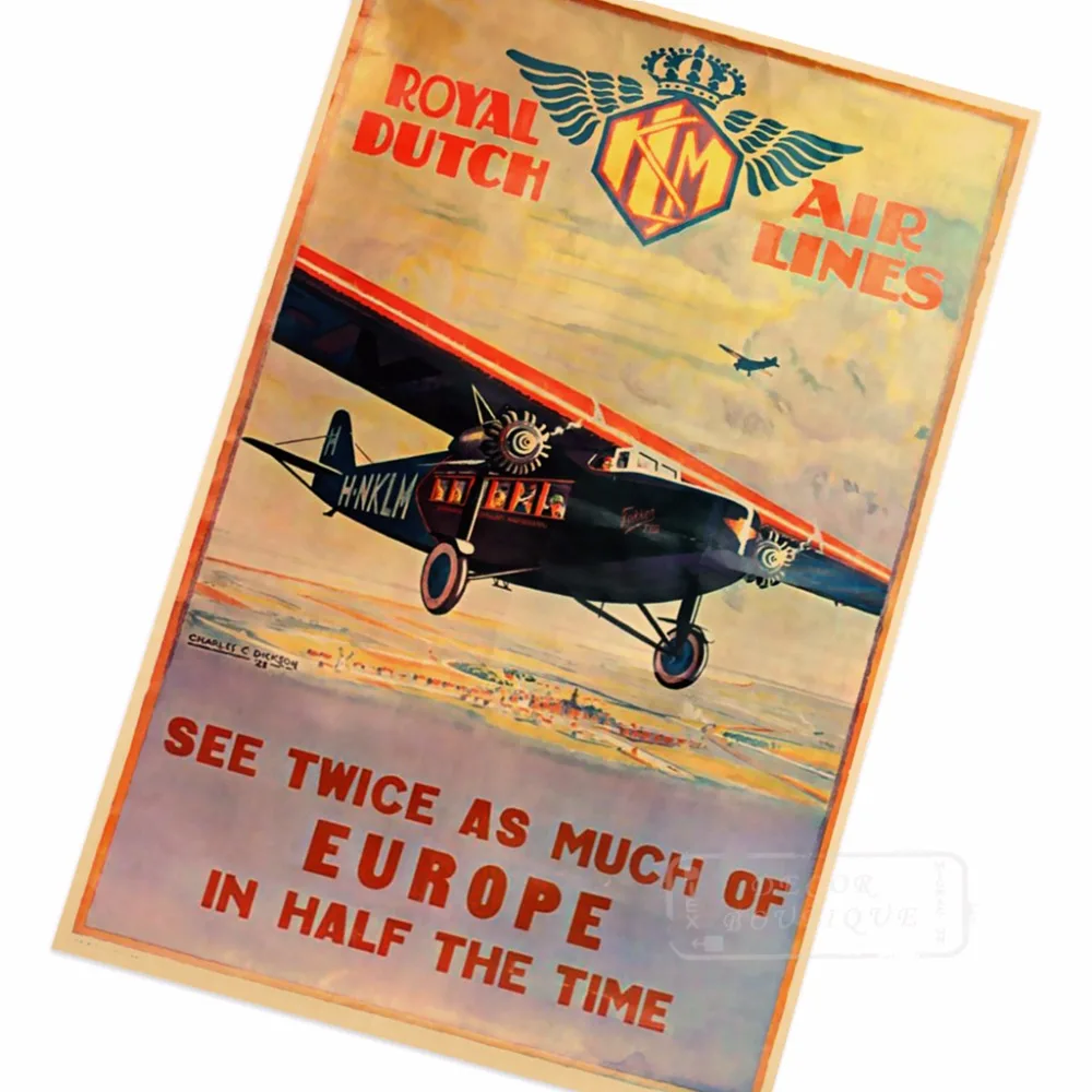 Batavia Netherlands-Indies KLM Travel Tour ретро ВИНТАЖНЫЙ ПЛАКАТ холст живопись сделай сам