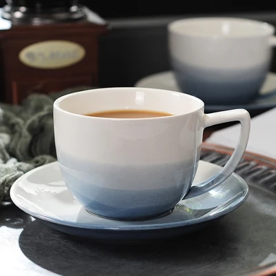coffee cup saucer Модная керамическая обеденная тарелка с лапшей, стейк, обеденные блюда, паста, стейк, десертные тарелки, изысканная кофейная чашка из костяного фарфора, кухонные принадлежности - Цвет: coffee cup saucer