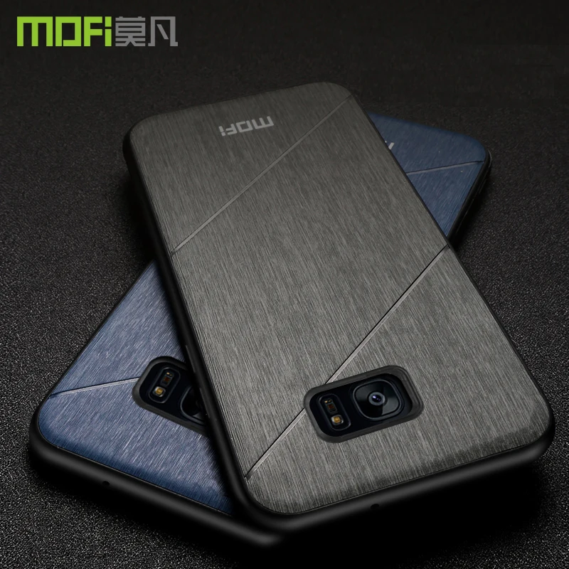 Для s7 edge чехол Mofi полная защита жесткая задняя крышка для samsung funda Мягкий край galaxy |