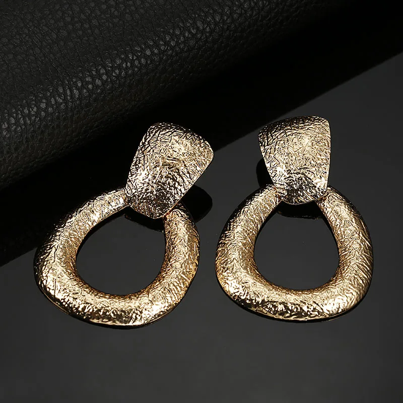 Женские металлические серьги подвески 129 богемные висячие в форме капли воды