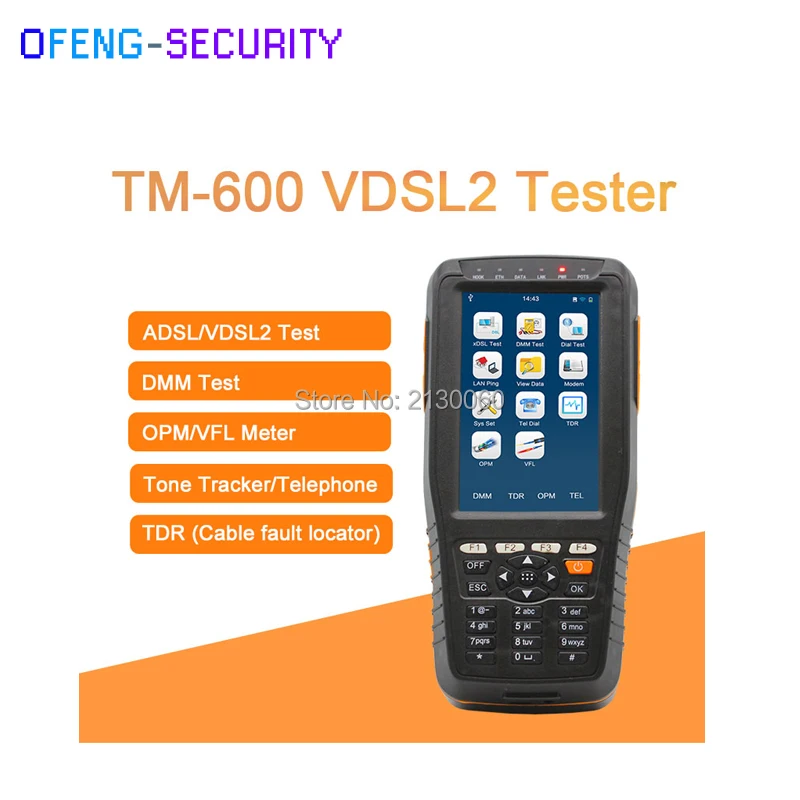 TM-600 VDSL VDSL2 прибор для тестирования ADSL WAN &amp LAN линия тестера xdsl испытательное