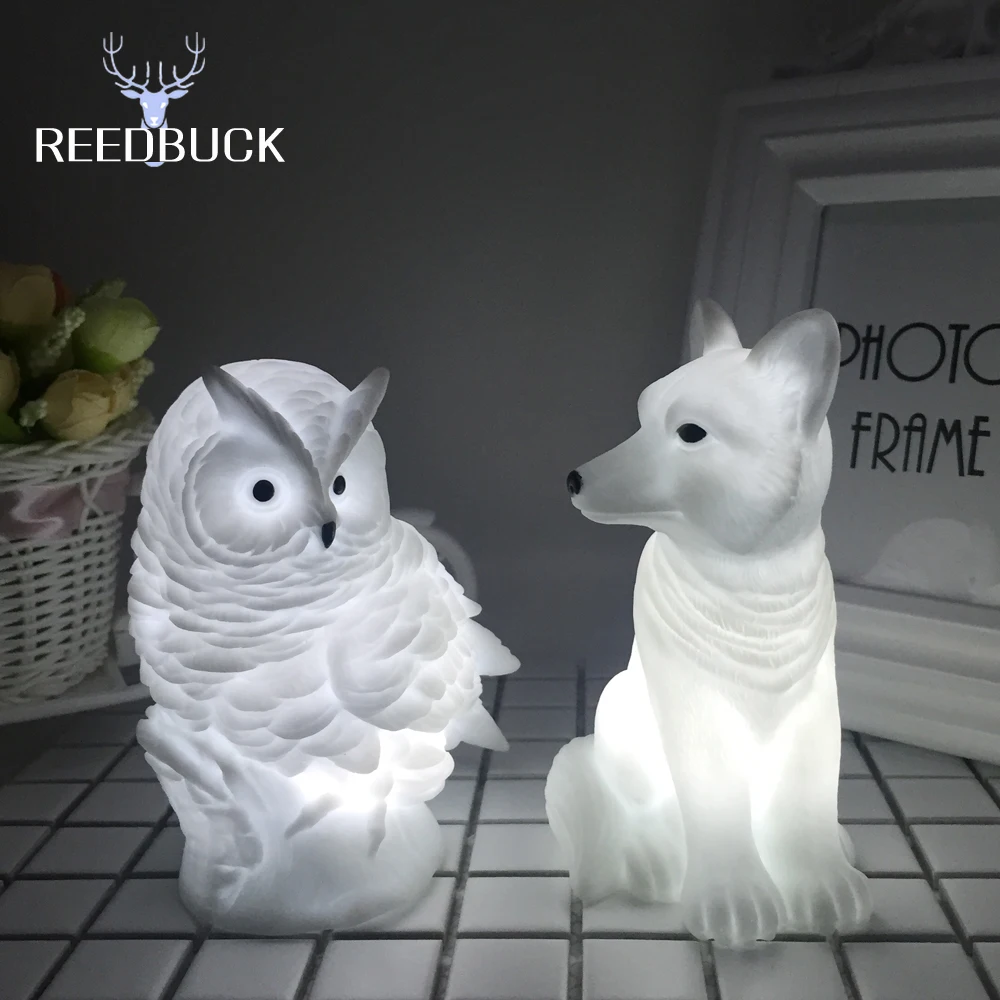 Светодиодная Милая креативная Ночная лампа высокого качества с рисунком лисы