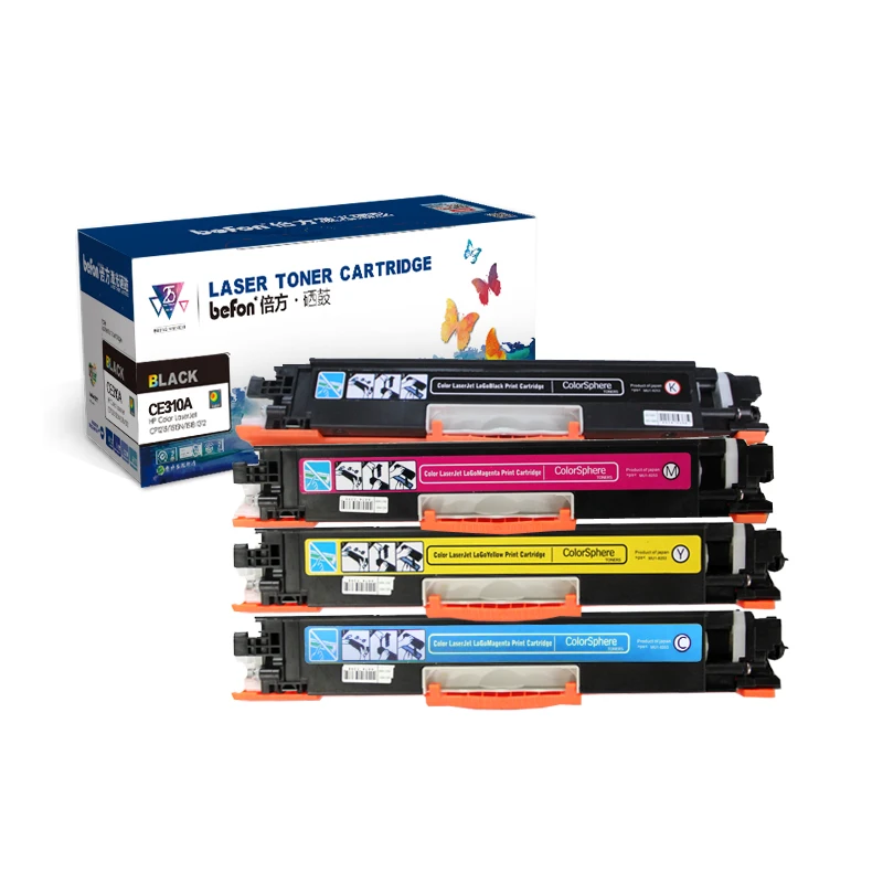 Befon CE310A 310 CE311A CE312A CE313A Замена для HP 126A 126a 126 тонер-картридж LaserJet Pro CP1025 1025nw M275 m175 |