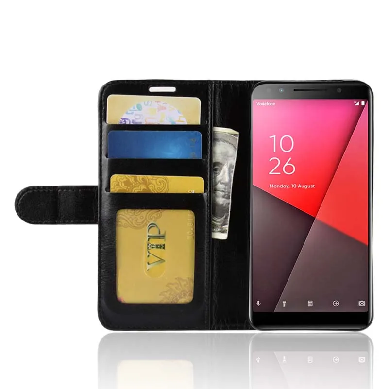 YINGHUI Luxury Elegant Magnetic Wallet R64 Skin Leather Phone Case For Vodafone Smart N9 Lite | Мобильные телефоны и