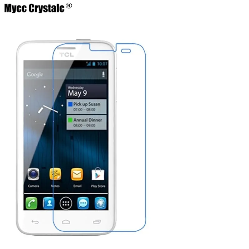 Мягкая стеклянная защитная пленка нано Взрывозащищенная для Alcatel one touch snap TCL P600