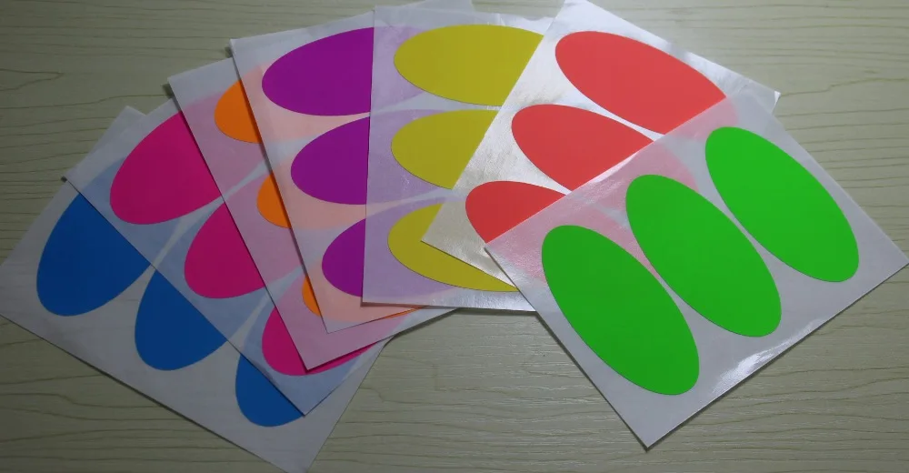 6 5x3 5 см многоцветные овальные наклейки|labels|label labellabel sticker |