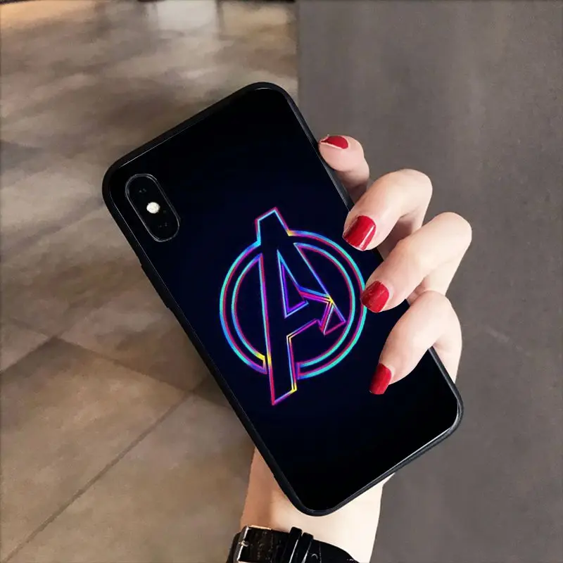 RuiCaiCa Marvel Супергерои из "Мстителей" шаблон мягкий чехол для телефона ТПУ iPhone 8 7
