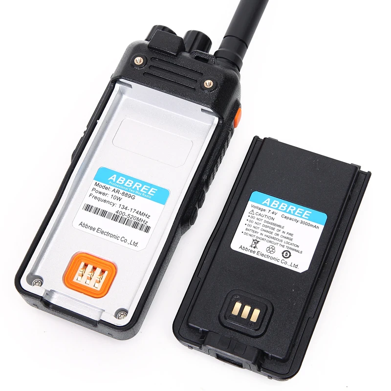 ABBREE AR 889G рация с GPS 10 Вт Ночная подсветка дуплексный ретранслятор двухдиапазонный