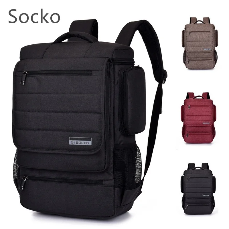 Рюкзак бренда Socko 2019 сумка для ноутбука 15 дюймов 4 дюйма 6 17 3 через плечо дорожная
