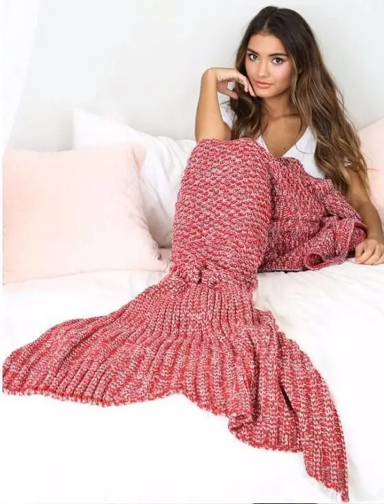 Новое модное одеяло для дивана с хвостом Русалочки супер мягкое теплое