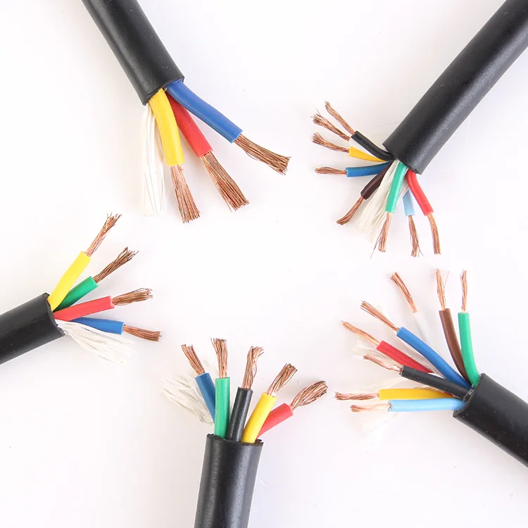 Электрический кабель RVV 22 AWG 0.3MM2 2/3/4/5/6/7/8/10/12/14/16/18 медный провод проводник