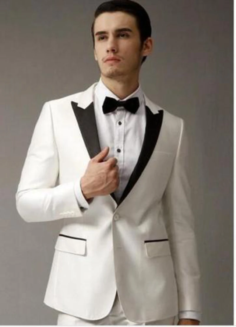 

Custom Best Man Groomsmen Suit Groom Wedding Tuxedos Business Party Prom Suit C89