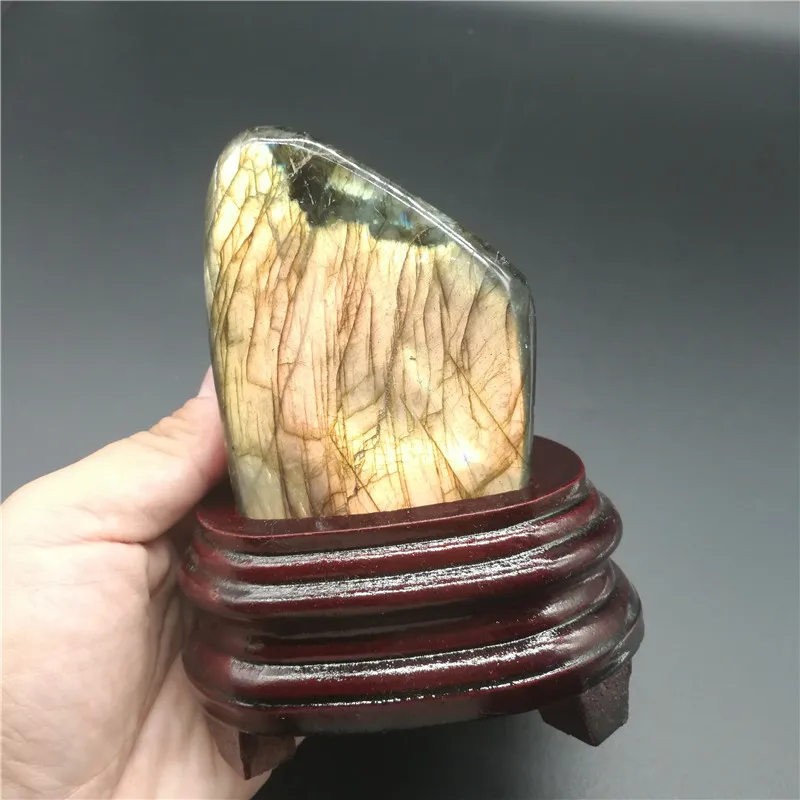 

540g Natural Labradorite Crystal Rough Polished From Madagascar LA2019