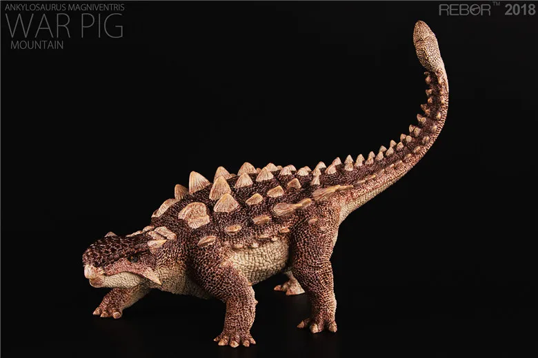 Новинка года. 1:35 в стиле Юрского Периода. Модель динозавра из ПВХ, Ankylosaurus Magniventris WAR PIG "Plain". Коллекция игрушек в подарок