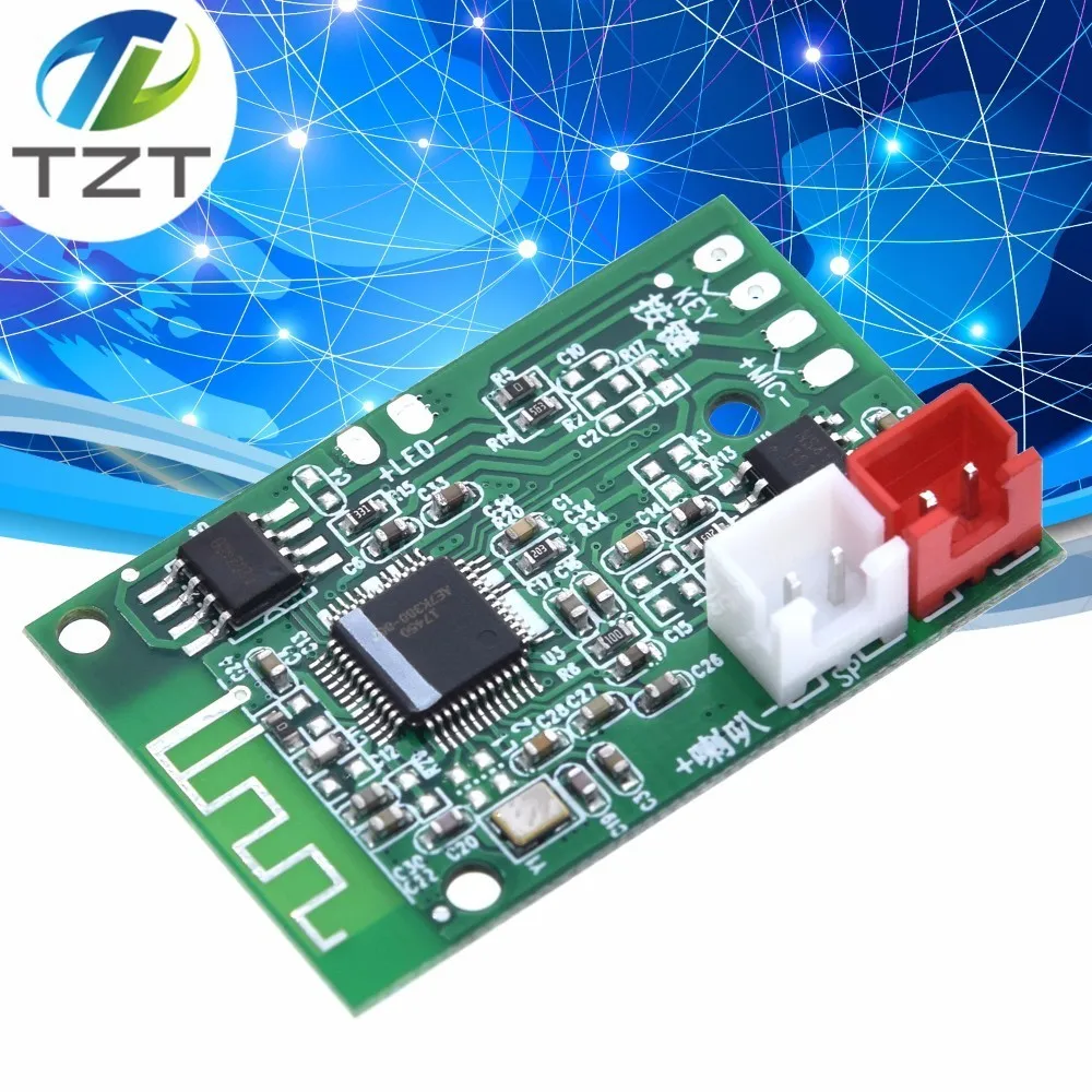 TZT 1 шт. моно 3 Вт Мини Bluetooth 4 2 Плата усилителя динамика Класс D аудио Телефоны