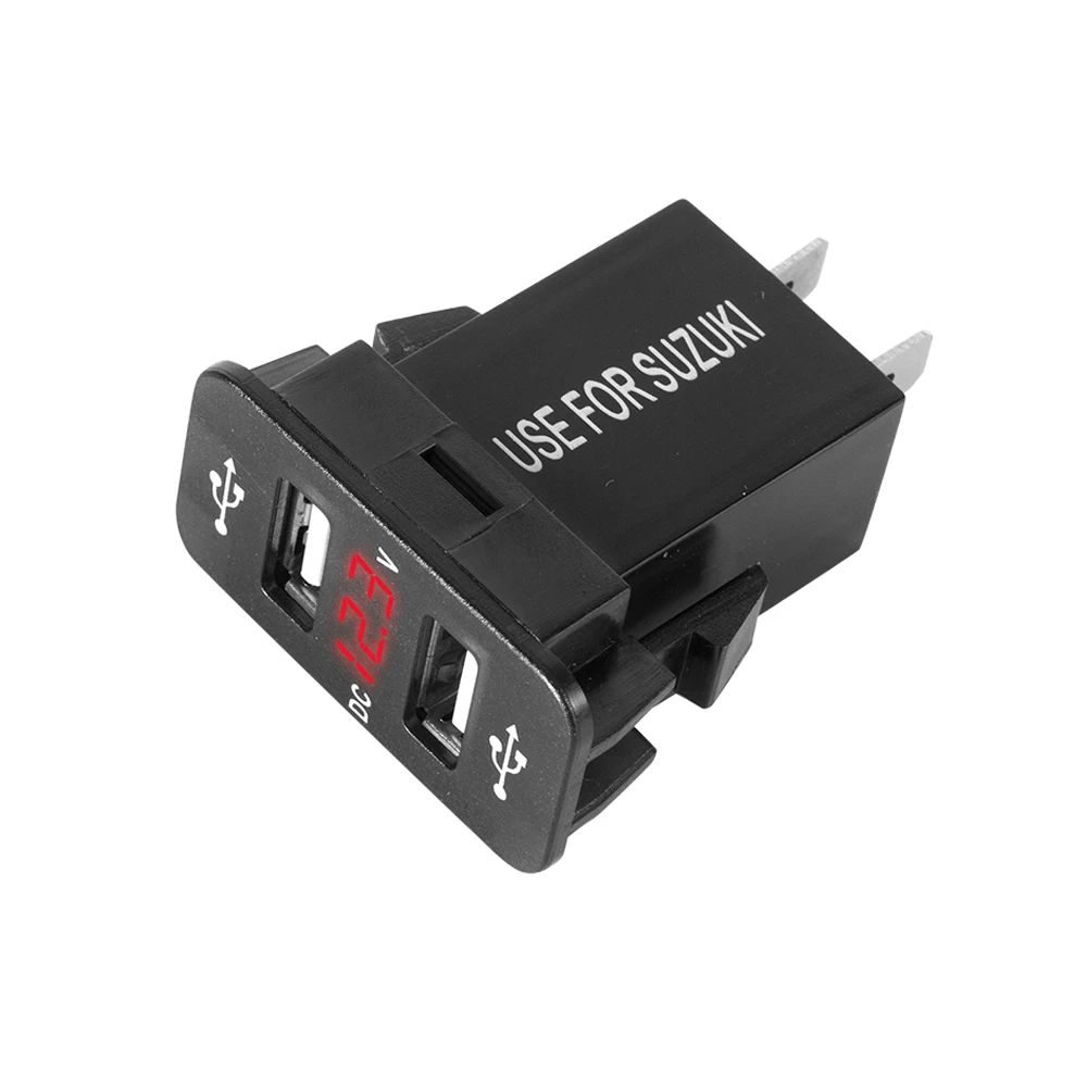 Новый DC 12-24V двойной USB зарядное устройство для Suzuki автомобиля аксессуары 4.2A