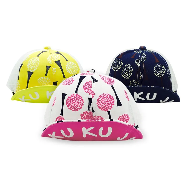 Baby Hats Boys Girls Printed Sun Hat Newborn Summer Toddler Infant New Children Caps Baseball Net | Детская одежда и обувь