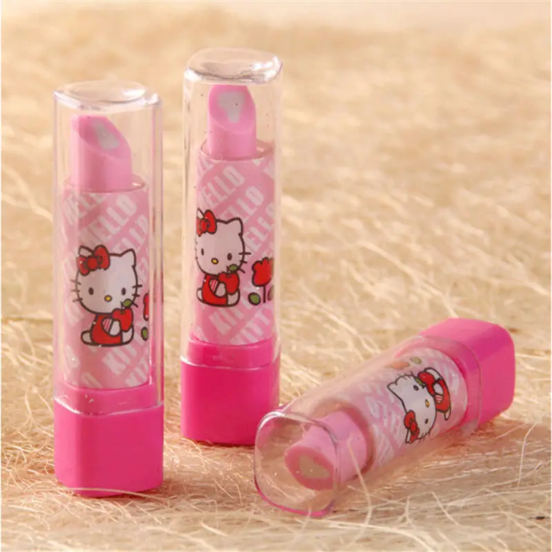 2 шт./лот Новые поступления помада Дизайн студент ластик рисунок Hello Kitty офисные и
