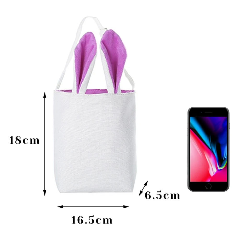 

Tronzo Easter Bunny Bag Easter Decorations For Home Cute Easter Rabbit Ears Bag Party Gifts for Kids Easter Candy Gift Bags