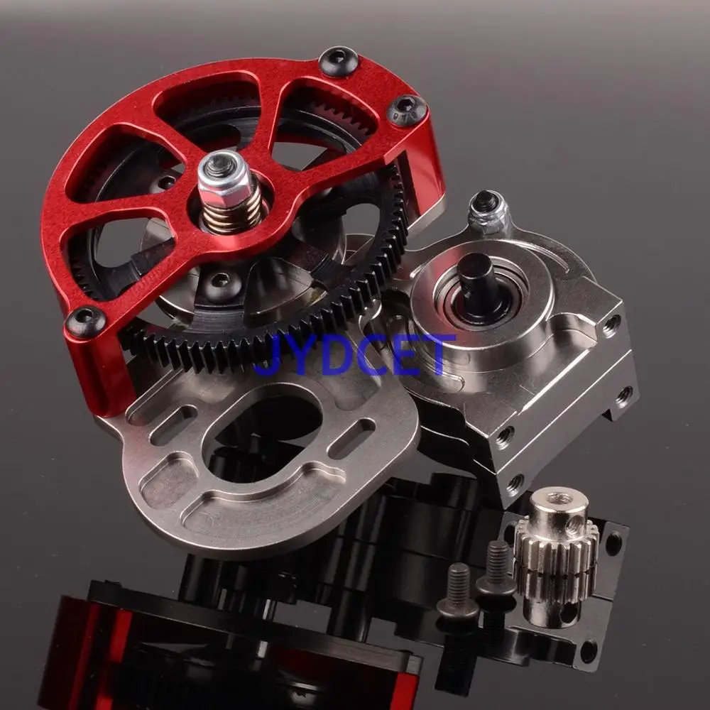 CNC алюминиевая блокированная коробка передач для RC 1:10 Axial SCX10 AX30487|Детали и