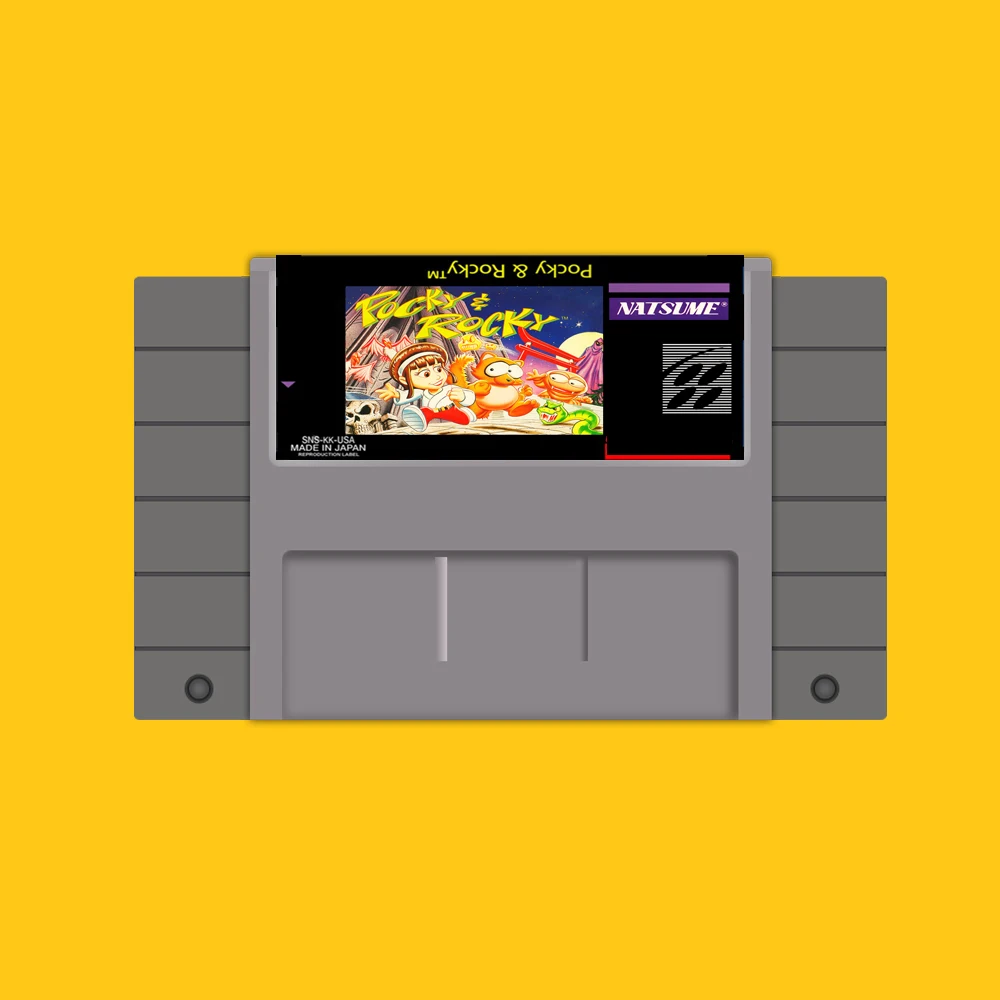 Горячая 46 Pin 16 бит NTSC игровой Картридж Pocky Rocky|16 bit|16 bit game cartridge16 cartridge |