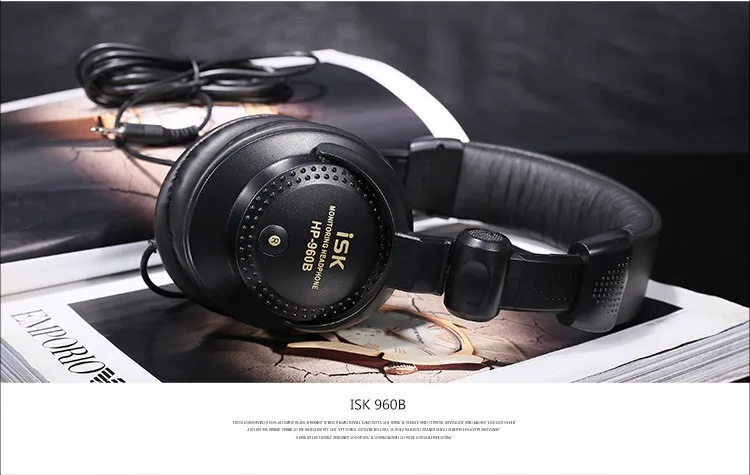 Абсолютно новые оригинальные ISK HP-960B Накладные Наушники Профессиональные наушники 3,5 мм студийный монитор динамические стерео DJ HD гарнитуры музыкальные наушники