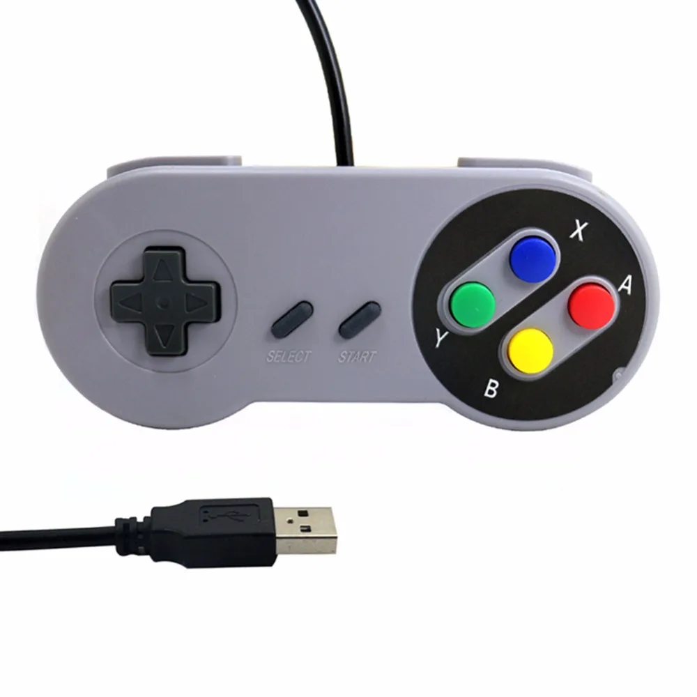 Ручка в стиле ретро геймпад проводной USB контроллер игровой джойстик для Nintendo SNES