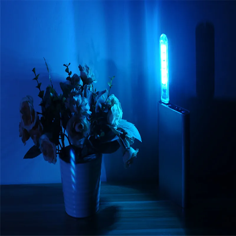 Мини USB Светодиодная лампа для книг 5 светодиодов портативная RGB 5050 В ПК ноутбуков