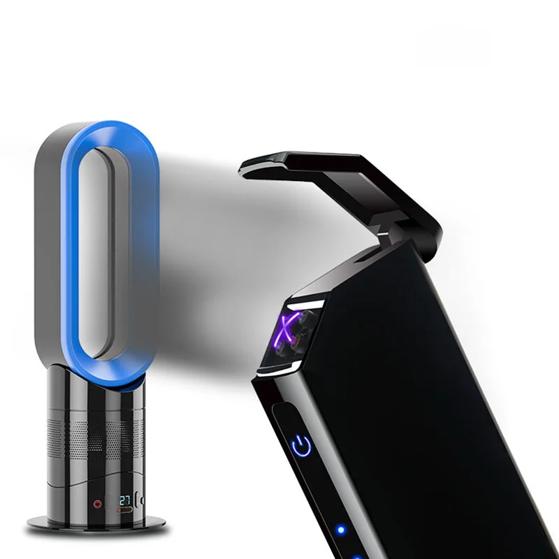 Новая двухдуговая Индукционная Зажигалка плазменная USB ветрозащитная беспламенная электрическая зажигалка электронная сигарета импульсная