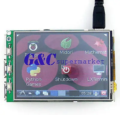 3 2 &quotLCD сенсорный экран монитор мягкая клавиатура для Raspberry Pi B + DEShip | Электронные