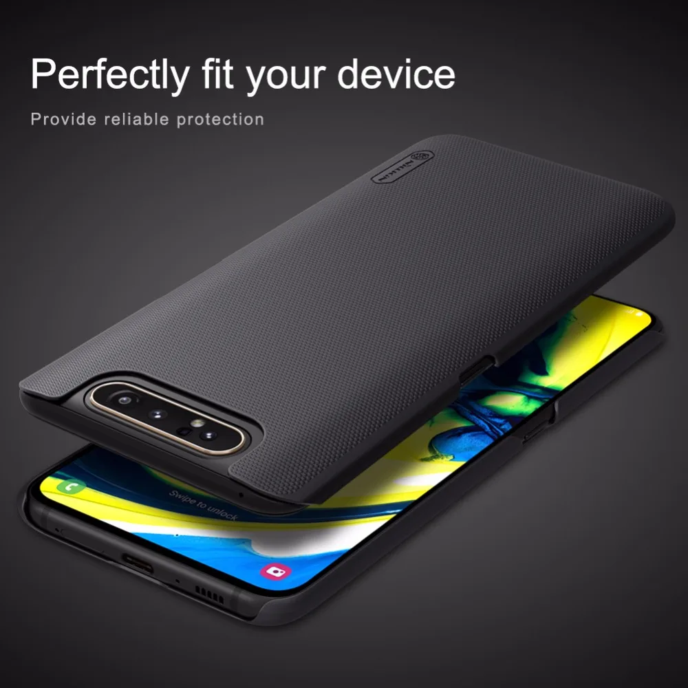 Чехол для samsung Galaxy A80 A90 NILLKIN Супер Матовый Защитный матовый жесткий чехол для samsung A80 A90 Подарочный держатель для телефона